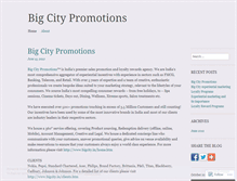 Tablet Screenshot of bigcitypromotion.wordpress.com