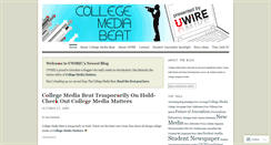 Desktop Screenshot of collegemediabeat.wordpress.com