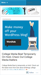 Mobile Screenshot of collegemediabeat.wordpress.com