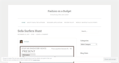 Desktop Screenshot of fashiononabudgetblog.wordpress.com
