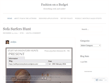 Tablet Screenshot of fashiononabudgetblog.wordpress.com