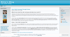 Desktop Screenshot of nitintalk.wordpress.com