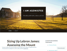 Tablet Screenshot of iamagonistes.wordpress.com