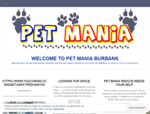 Tablet Screenshot of petmaniaburbank.wordpress.com
