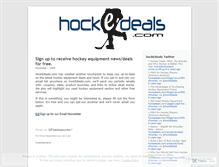 Tablet Screenshot of hockedeals.wordpress.com