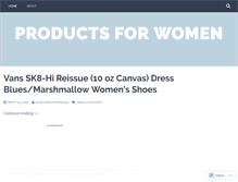 Tablet Screenshot of productsforwomenu5a.wordpress.com