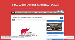 Desktop Screenshot of indiana6debate.wordpress.com