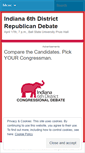 Mobile Screenshot of indiana6debate.wordpress.com