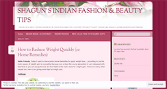 Desktop Screenshot of indianfashionshaggy.wordpress.com