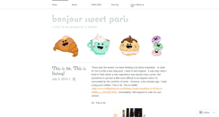 Desktop Screenshot of bonjoursweetparis.wordpress.com