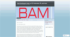 Desktop Screenshot of beckbamberger.wordpress.com