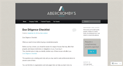 Desktop Screenshot of abercrombysrealestate.wordpress.com