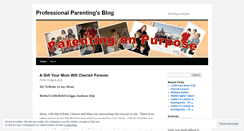 Desktop Screenshot of professionalparenting.wordpress.com