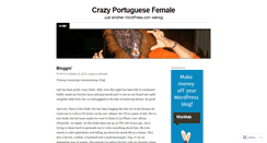 Desktop Screenshot of crazyportuguesefemale.wordpress.com