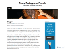 Tablet Screenshot of crazyportuguesefemale.wordpress.com