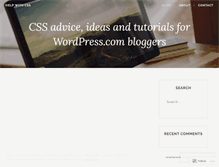 Tablet Screenshot of helpwithcss.wordpress.com