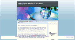 Desktop Screenshot of immaculatewater.wordpress.com