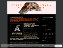 Tablet Screenshot of festivaldegranadacinesdelsur.wordpress.com