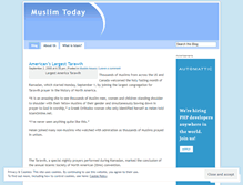 Tablet Screenshot of muslimtoday.wordpress.com