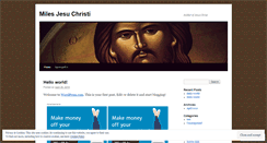 Desktop Screenshot of milesjesuchristi.wordpress.com