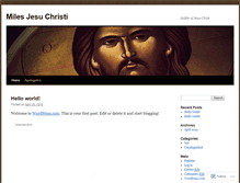 Tablet Screenshot of milesjesuchristi.wordpress.com