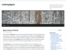 Tablet Screenshot of clothing4girls.wordpress.com