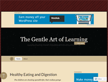 Tablet Screenshot of gentleartoflearning.wordpress.com