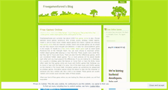 Desktop Screenshot of freegamesforest.wordpress.com