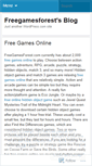 Mobile Screenshot of freegamesforest.wordpress.com