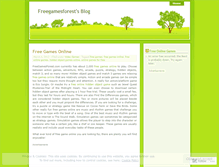 Tablet Screenshot of freegamesforest.wordpress.com