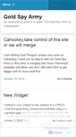 Mobile Screenshot of goldenspyarmyofcp.wordpress.com