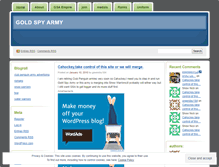 Tablet Screenshot of goldenspyarmyofcp.wordpress.com