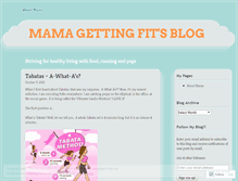 Tablet Screenshot of mamagettingfit.wordpress.com