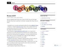 Tablet Screenshot of beckybutton.wordpress.com