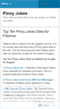 Mobile Screenshot of pinoyjokes101.wordpress.com