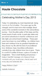 Mobile Screenshot of hautechocolateblog.wordpress.com