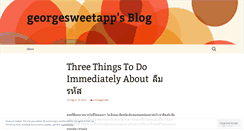 Desktop Screenshot of georgesweetapp.wordpress.com