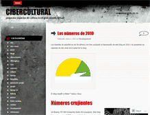Tablet Screenshot of cibercultural.wordpress.com