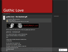 Tablet Screenshot of gothiclove.wordpress.com