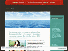 Tablet Screenshot of maryam1hispanic.wordpress.com