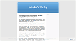 Desktop Screenshot of kaindea.wordpress.com