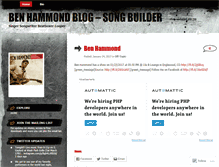 Tablet Screenshot of benhammondmusic.wordpress.com