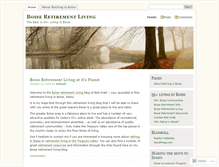 Tablet Screenshot of boiseretirement.wordpress.com