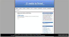 Desktop Screenshot of cimettolafirma.wordpress.com