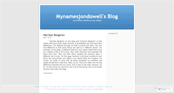 Desktop Screenshot of mynamesjondowell.wordpress.com