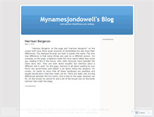 Tablet Screenshot of mynamesjondowell.wordpress.com