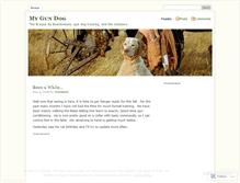 Tablet Screenshot of mygundog.wordpress.com