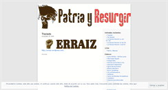 Desktop Screenshot of patriayresurgir.wordpress.com