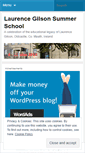 Mobile Screenshot of laurencegilson.wordpress.com