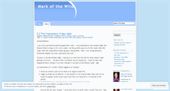 Desktop Screenshot of markofthewild.wordpress.com